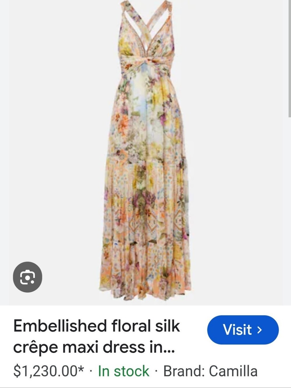 Camilla Silk Bead Strap Gathered Panel Dress Pink Bambino Bliss RARE UNICORN - Picture 5 of 16